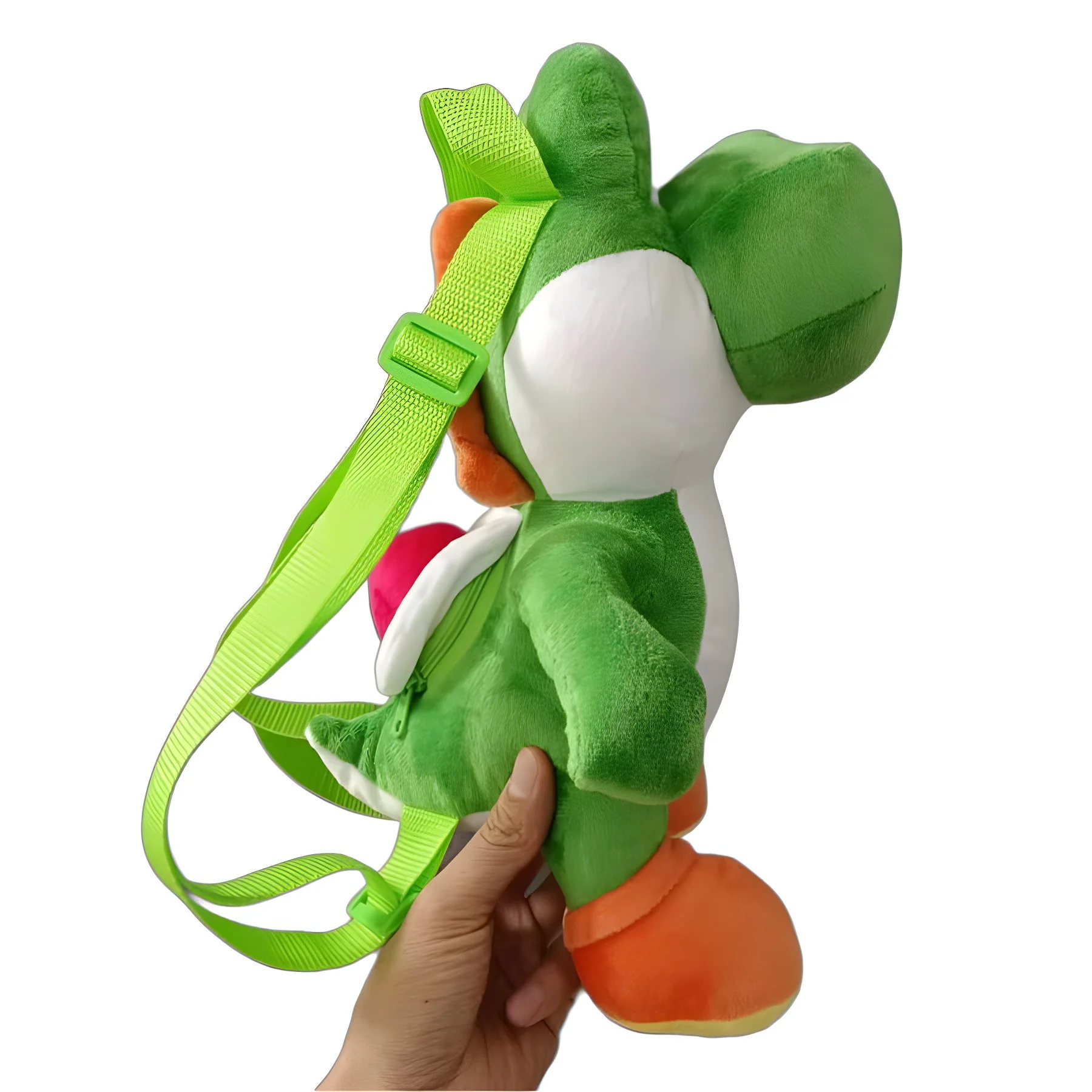 Mochila de pelúcia Super Mario Yoshi, bonecas verdes recheadas, toda coleção de amantes de jogos, 35cm