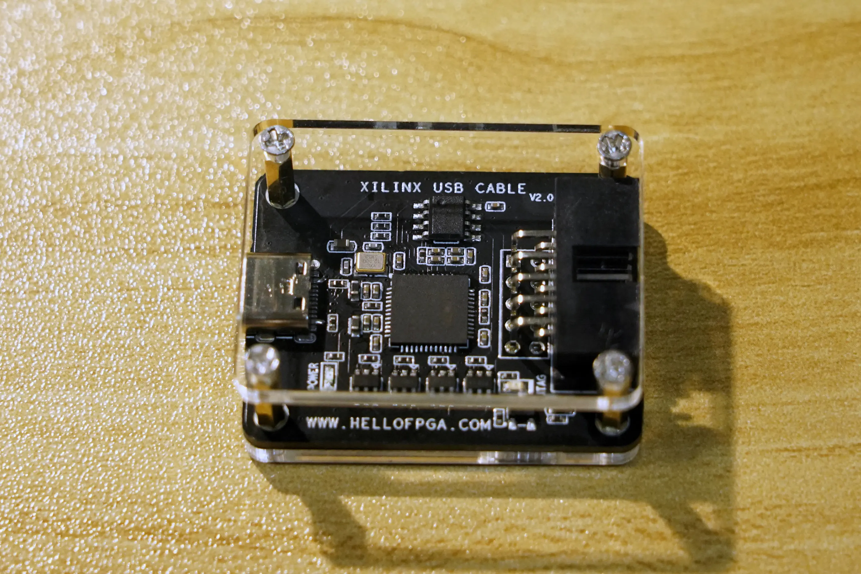 xilinx対応、ftチップ搭載の10ピンjtagダウンロードケーブル（fpgaプログラマー用）