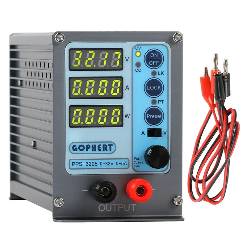 Digital Mini Presetable DC Power Supply 32V 16V 60V 5A 3A 10A Lab Industrial Repair OVP OCP OTP Switching Power Supply