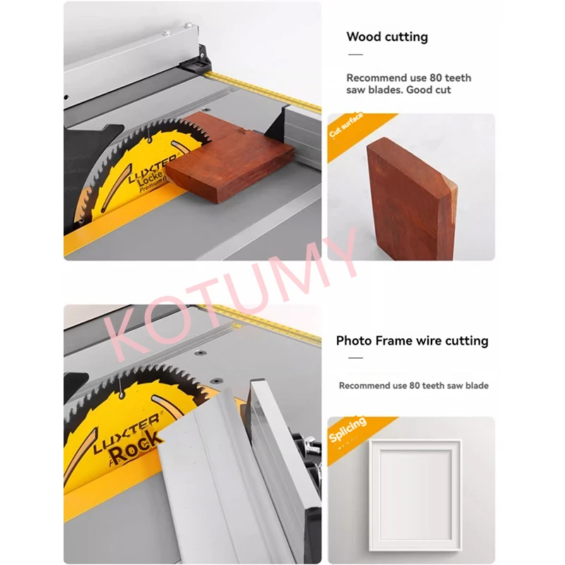 8-Inch Household Woodworking Table Saw Electric Multi-Function Precision Dust-Proof Decoration Circular Saw  Cutting Machine