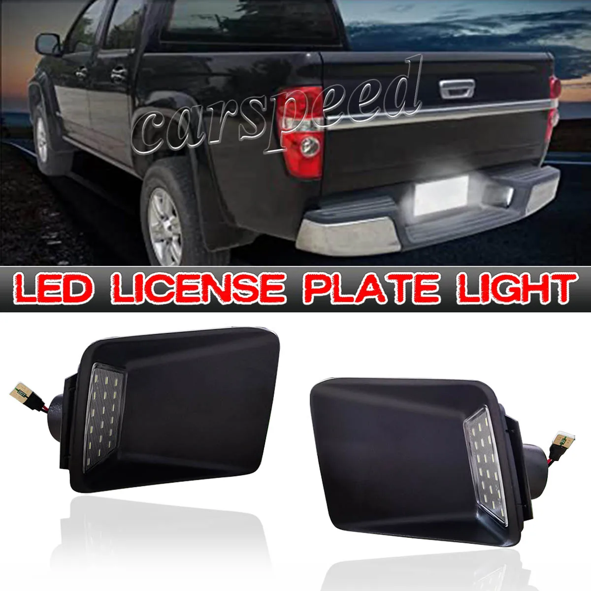 

For Chevy Colorado GMC Canyon 04-12 Rear Bumper License Plate Light Lamp Pickup