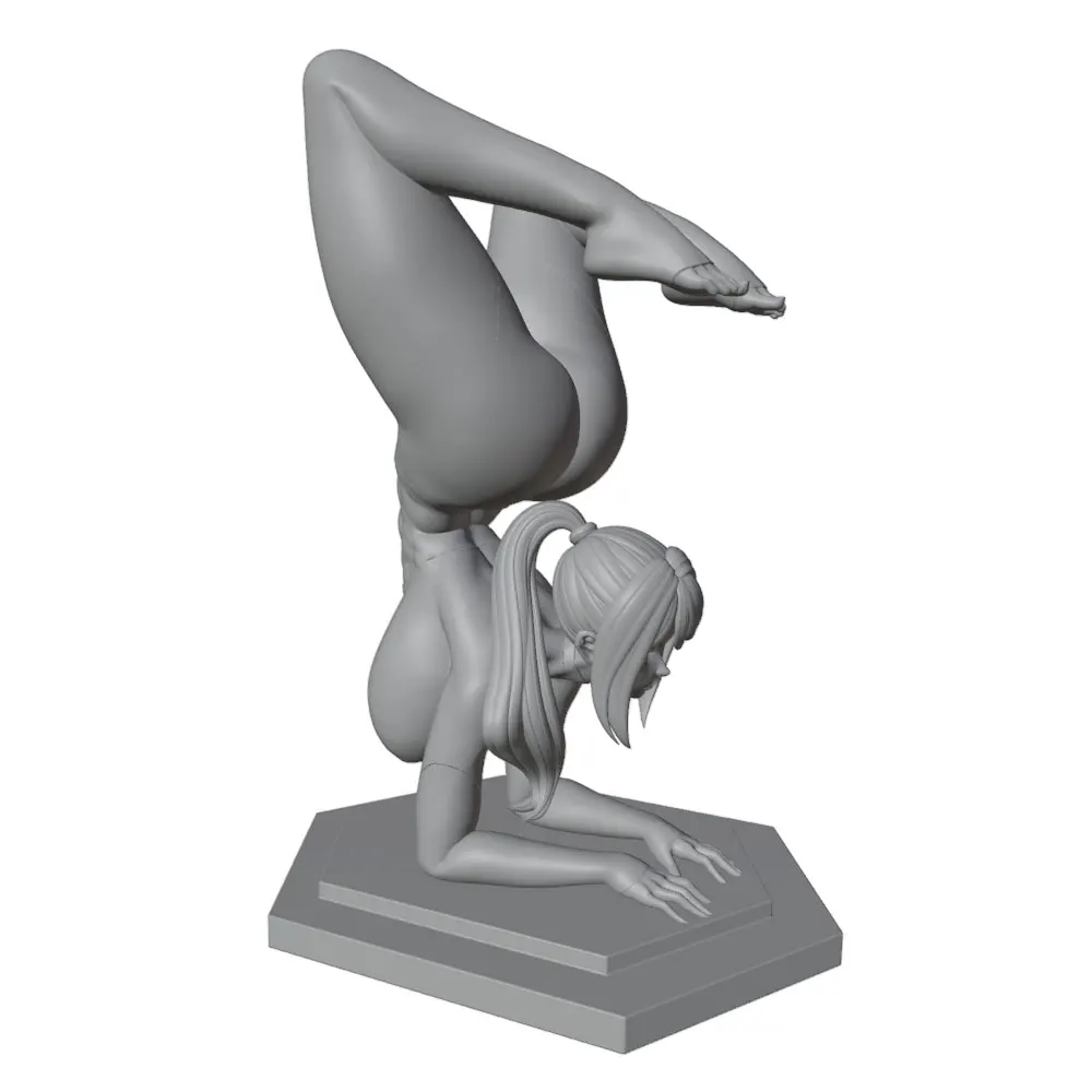 1/24--1/8 Movie Character Model Girl Resin Model Kits 3D Printed Gray Model Figurine DIY Doll Model Unassembled And Unpainted view 4