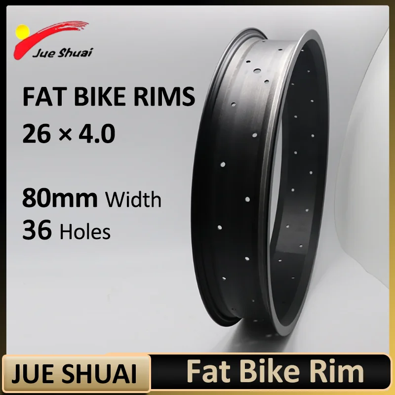 No Return No Exchange Electric Bicycle Fat Tire Rim 26×4.0 80mm Width Snow E Bike Rim 36 Holes Fat Electric Bike Wheel Rim