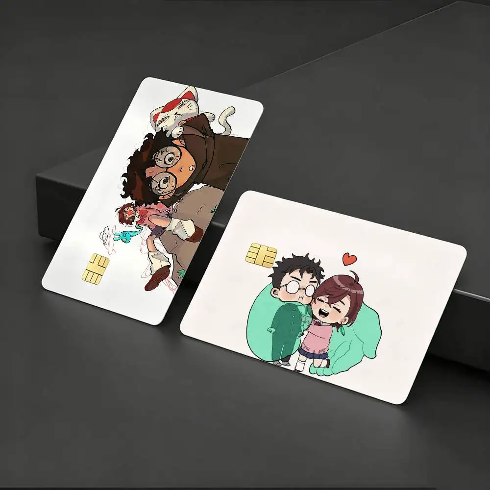 

Momo and Okarun HD Waterproof Card Skins Protective Stickers for Credit Bank Game Cards