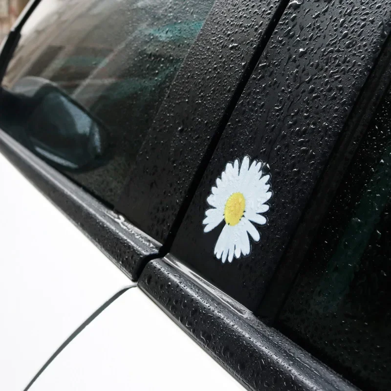 Daisy Petals Car Stickers Floral Ho White Peace and Love Auto Window Beautiful Life Decals for Women Tuning Accessories