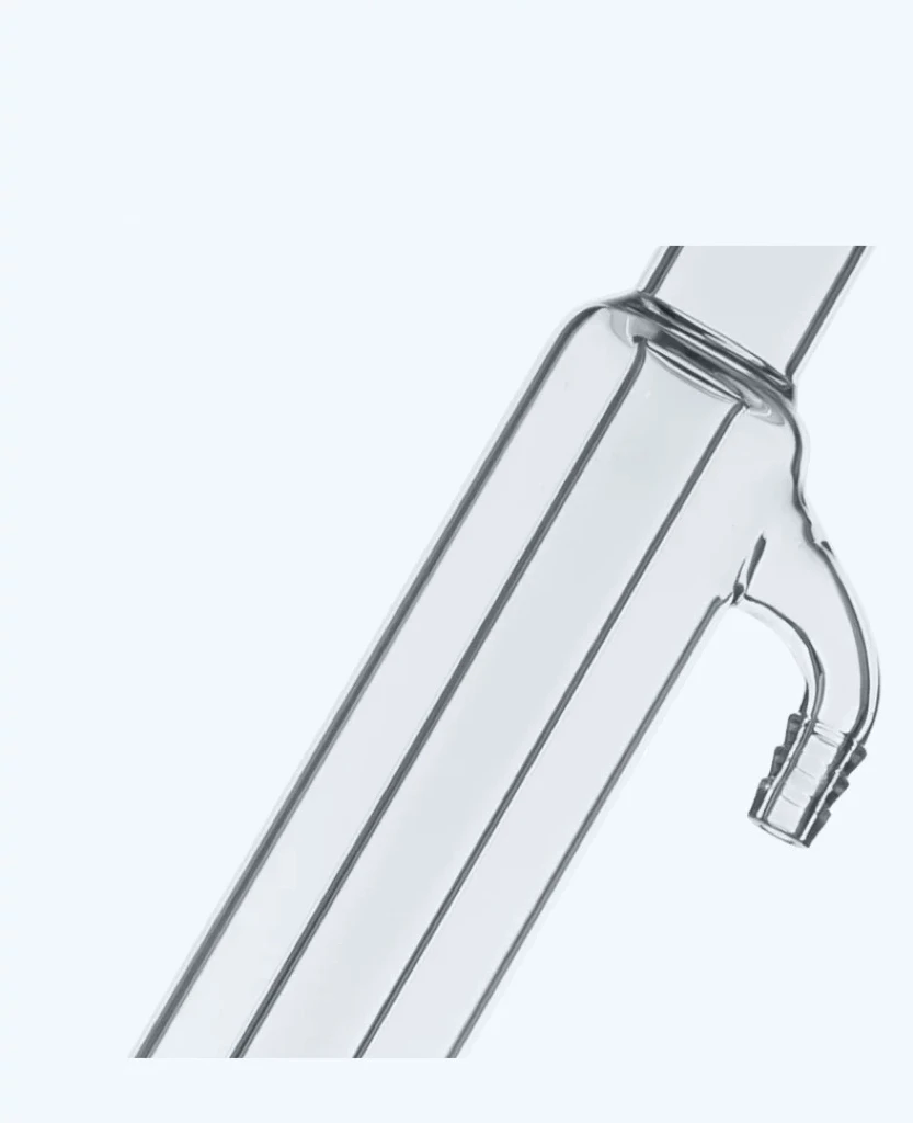Tabung kondenser lurus kaca 200mm 19/26 24/29, tabung Kondensor serpentine