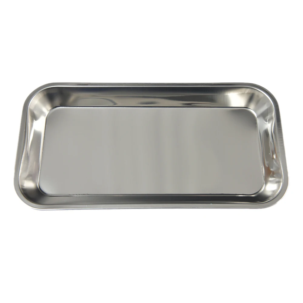 1PC Stainless Steel Nail Art Equipment Plate Cosmetic Storage Tray Surgical Dental Tray Home False Nails Dish Tools Nail Art