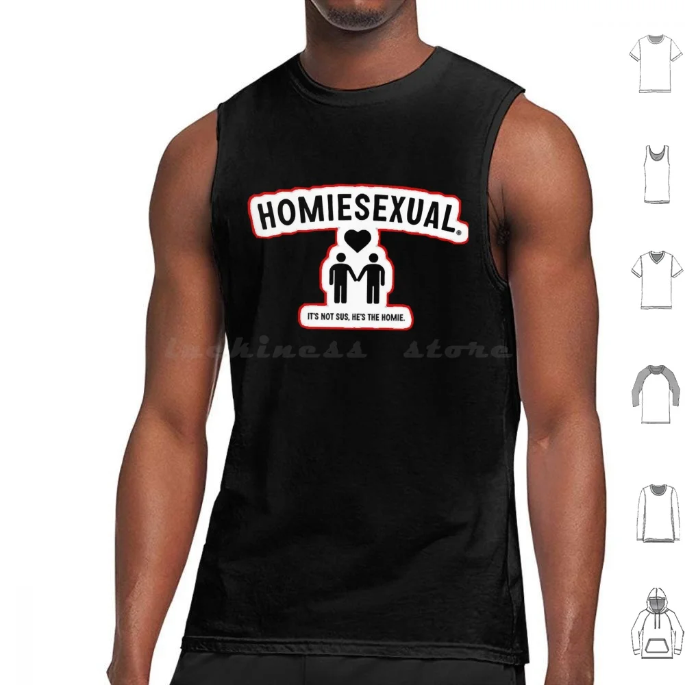 Jidion Homiesexual Tank Tops Print Cotton Jidion Dogger Professional Rawdogger Homiesexual Its Not Sus Hes The