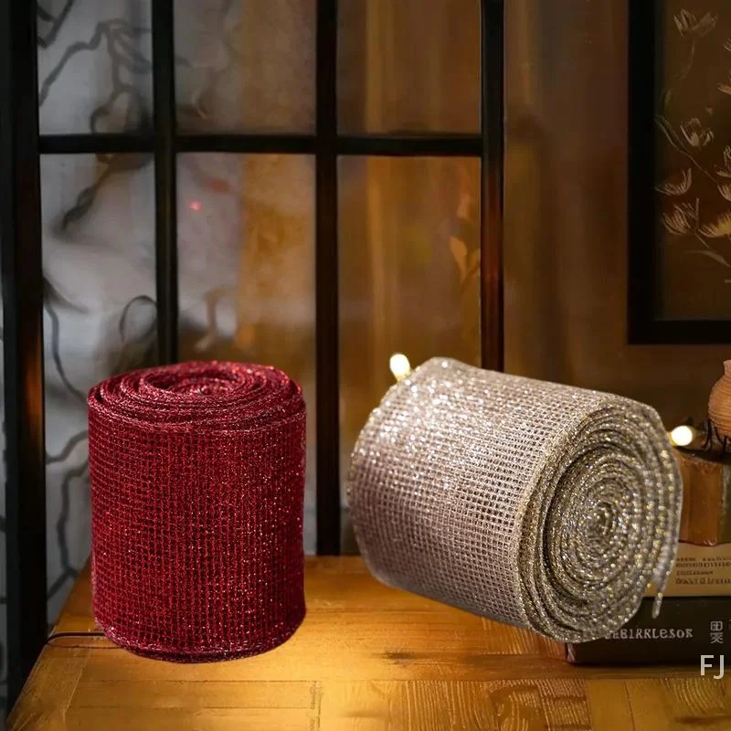 شريط عيد الميلاد الإبداعي DIY على لفة - للشجرة والإكليل وديكور الهدايا