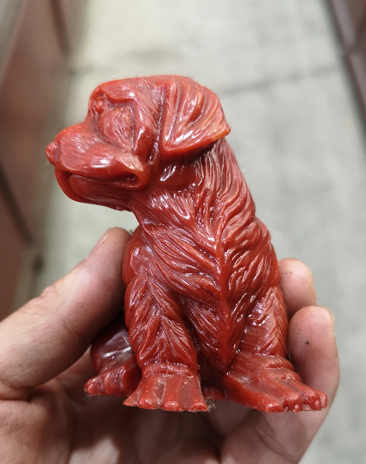 Strange stone home furnishings, business gifts, Shoushan puppy ornaments, zodiac dogs