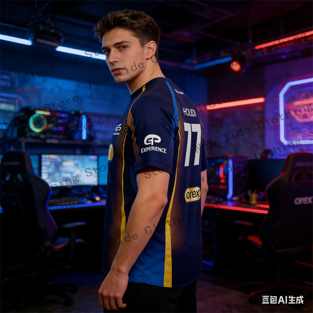 

Футболка с принтом размеров, командная форма для мужчин и женщин, дышащая, летняя, для гонок, с круглым вырезом, с коротким рукавом, повседневная