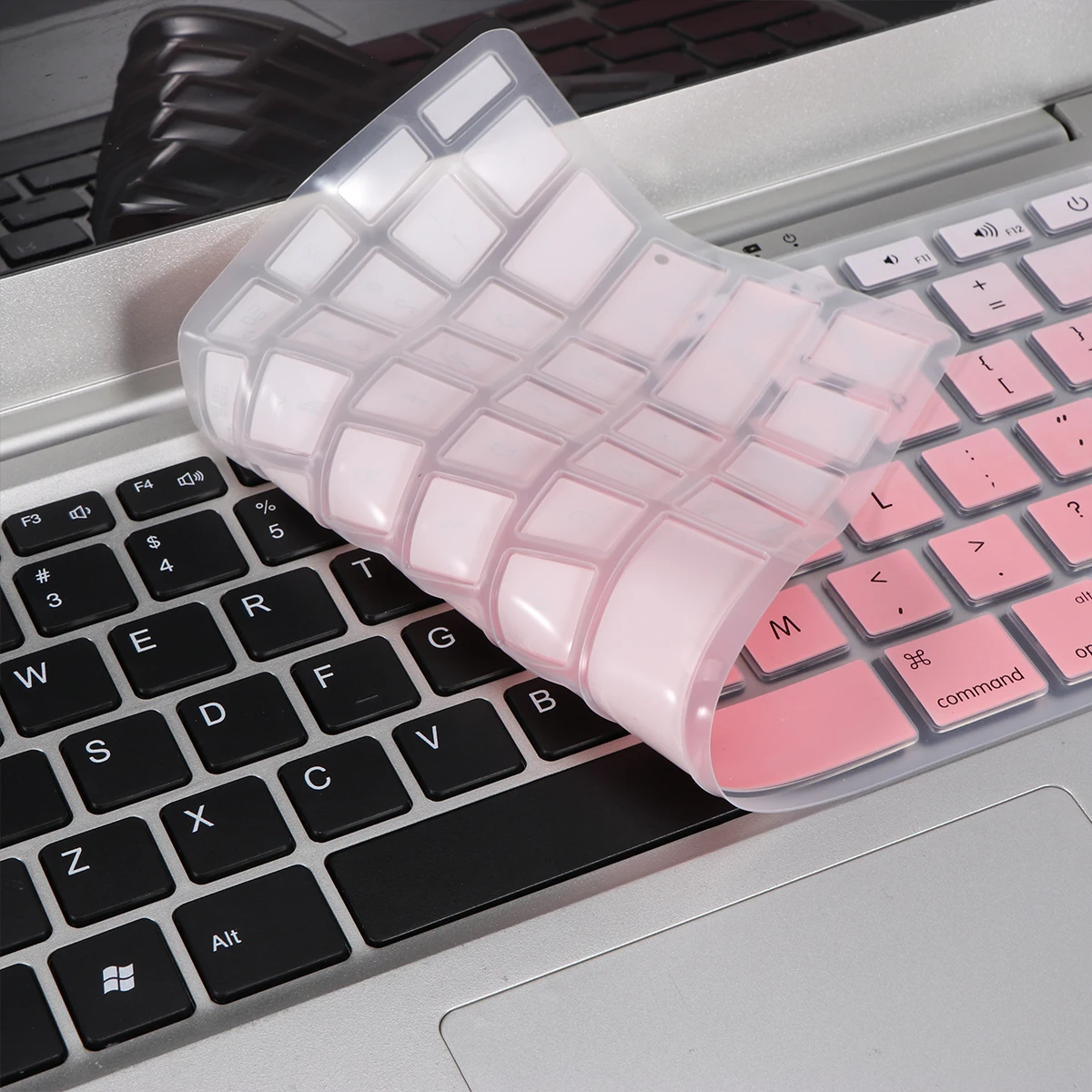 

2pcs Keyboard Cover Durable Silicone Film Thin Breathable Protector For Laptop Water Dust Resistant Compatible With Pro Air
