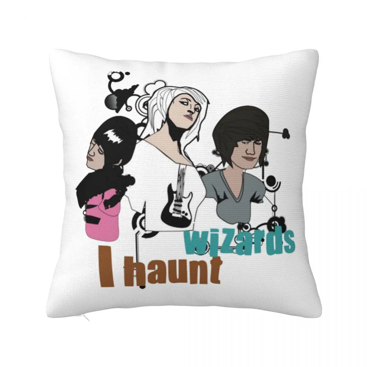 I Haunt Wizards Square Pillowcase Pillow Cover Cushion Zip Decorative Comfort Throw Pillow for Home Living Room