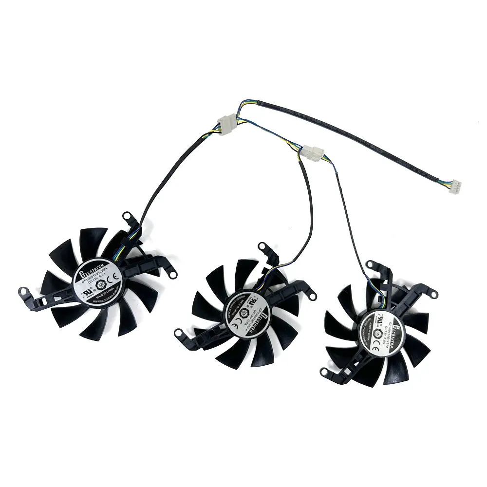 NEW 75MM 4pin Cooling Fan For XFX AMD Radeon RX 6650XT OC V2 RX6600 XT Video Card Fan T128015SM RX6500XT OC RX6600XT GPU FAN