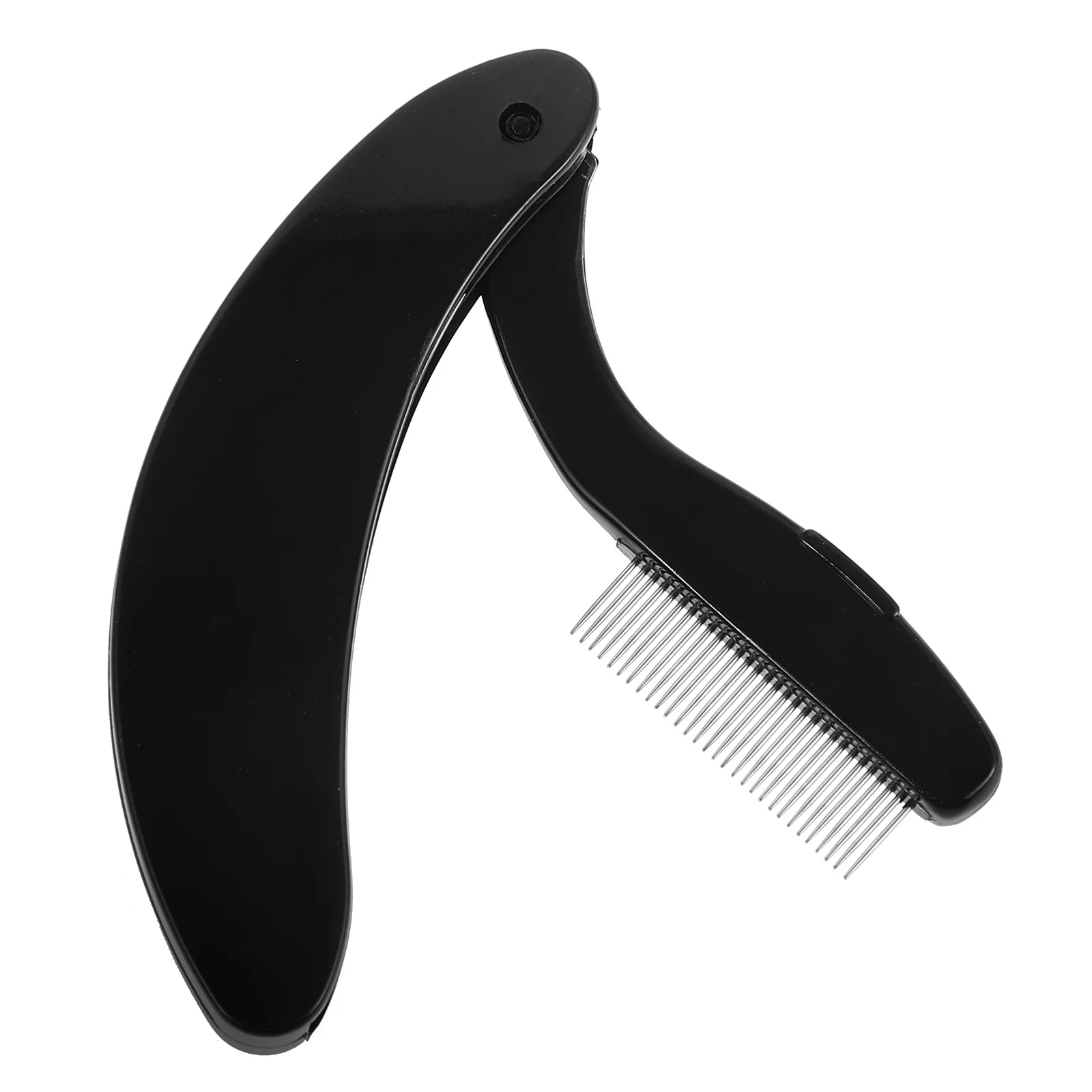 Peine de pestañas para cejas, herramienta de maquillaje para mujeres, separador de pestañas de Metal portátil, cuidado de dientes densos, moldeador, viaje diario