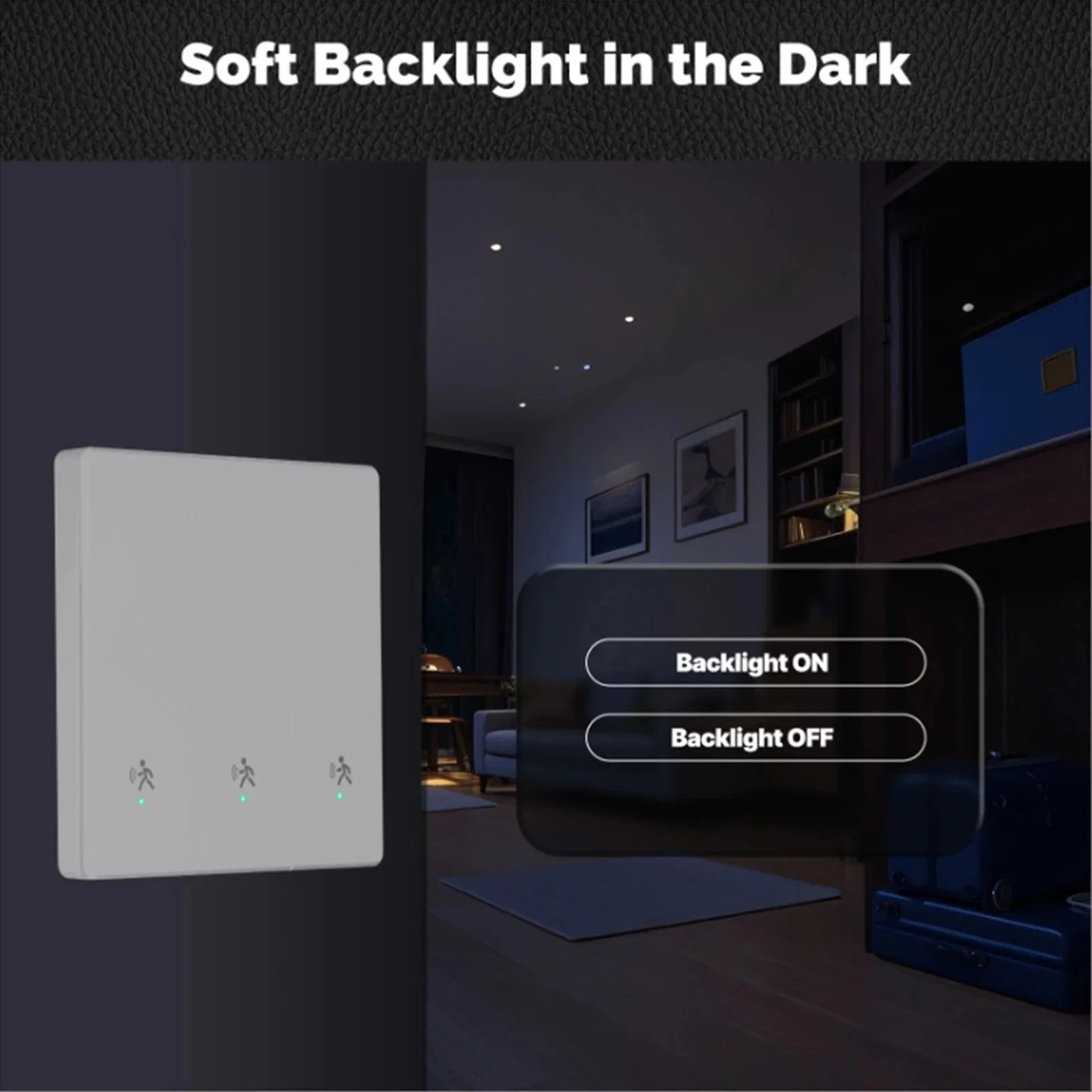 MOES Tuya ZigBee Smart Human Presence Radar Sensor Wall Light Switch mm Wave Neutral Wire Optional Works With Alexa Google Home