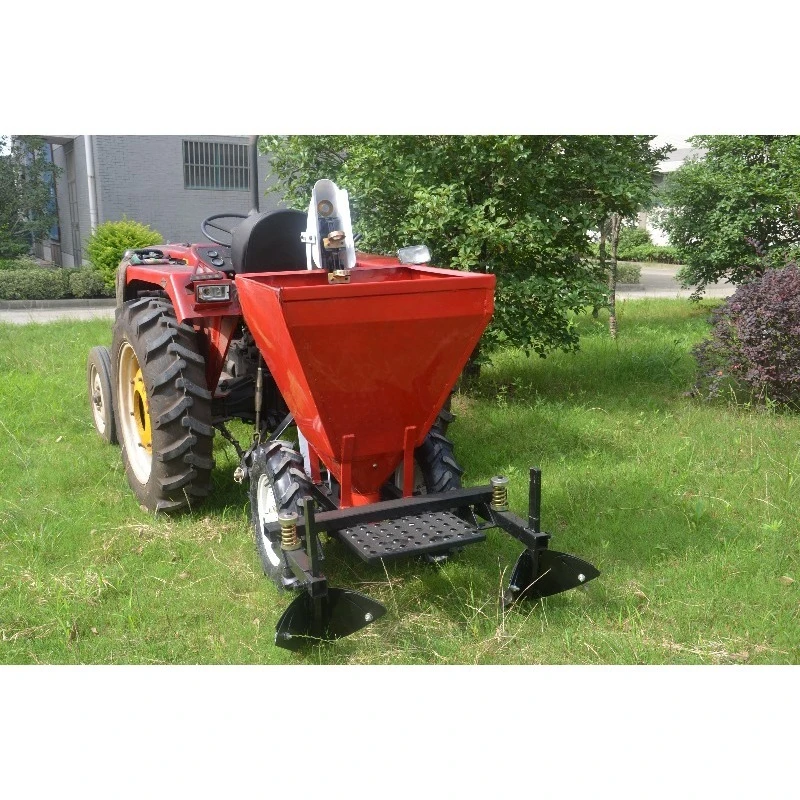 Customised 2-Row Double Rows Potato Seeder Garlic Planter Seeder with Fertilizer Box Tractor Implements for Farm Use