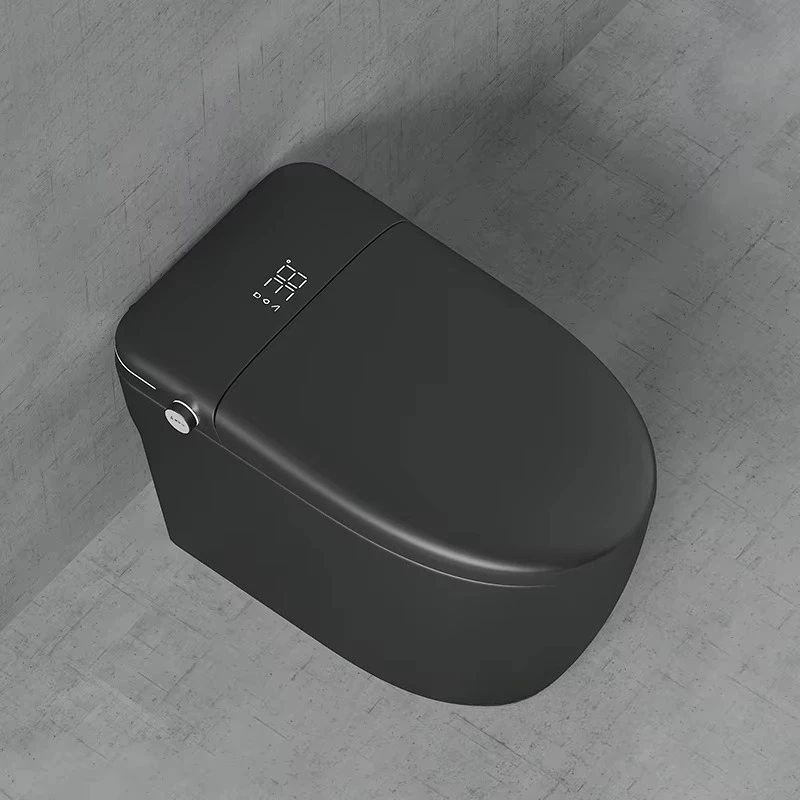 Modern smart toilet black hot seat full function smart bidet