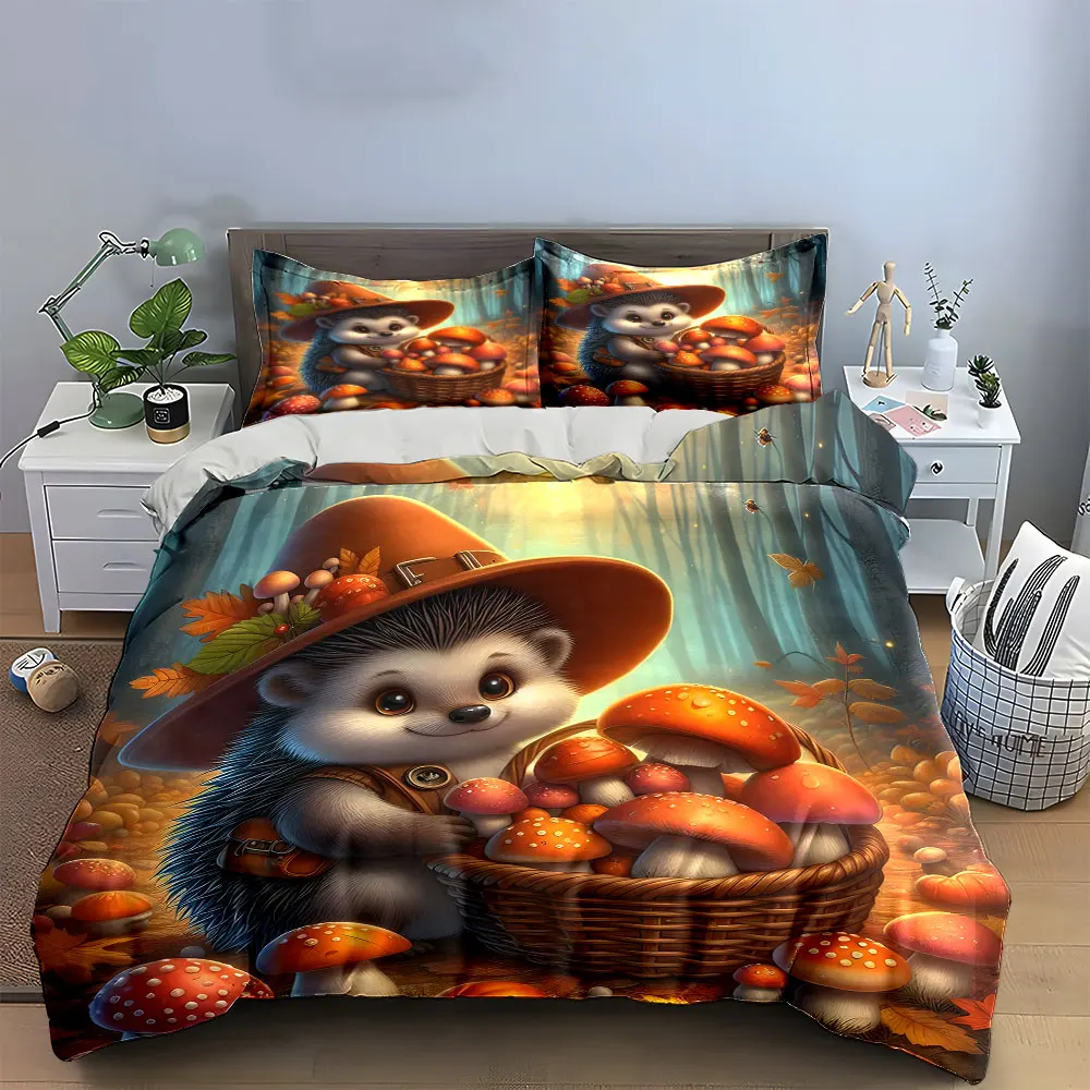 

Forest Fantasy Animal Set Multiple sizes kid's and adults' bedroom Exquisite 3PC bedding set, gift