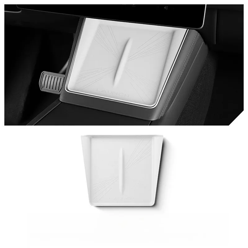 

For Tesla New Edition Model Y Launch 2025 Center Console Charging Station Mat Silicone Protector Anti-skid Wireless Charge Pad