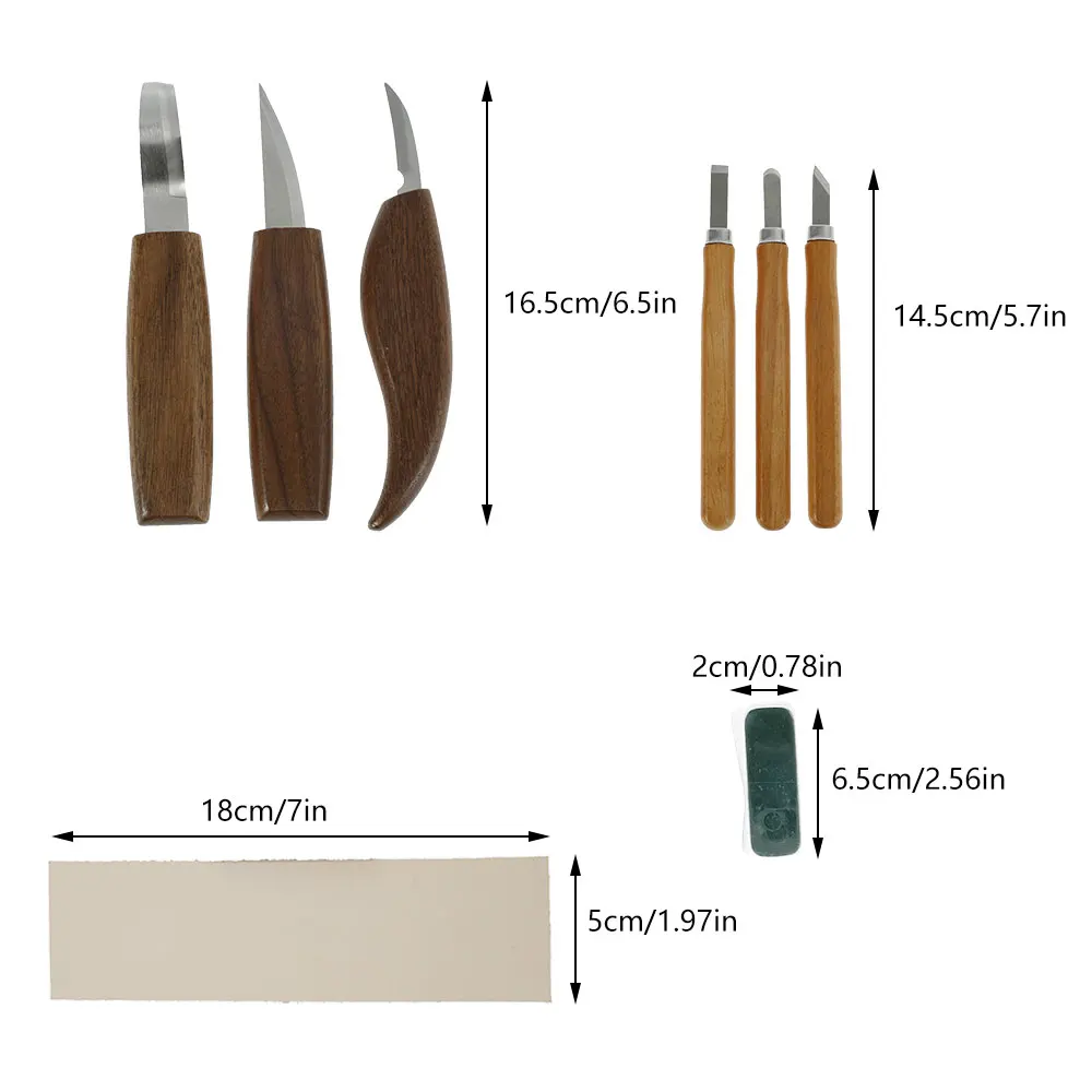 Wood Carving Chisel Cutter Set Sharp Woodworking Whittling Cutter Gouges Hand Tools for Carpenter DIY Wood Craft Beginner