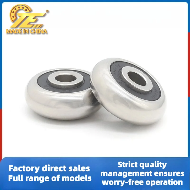 2PCS 304 stainless steel deep groove ball bearing S608RS non-standard special bearing outer ring