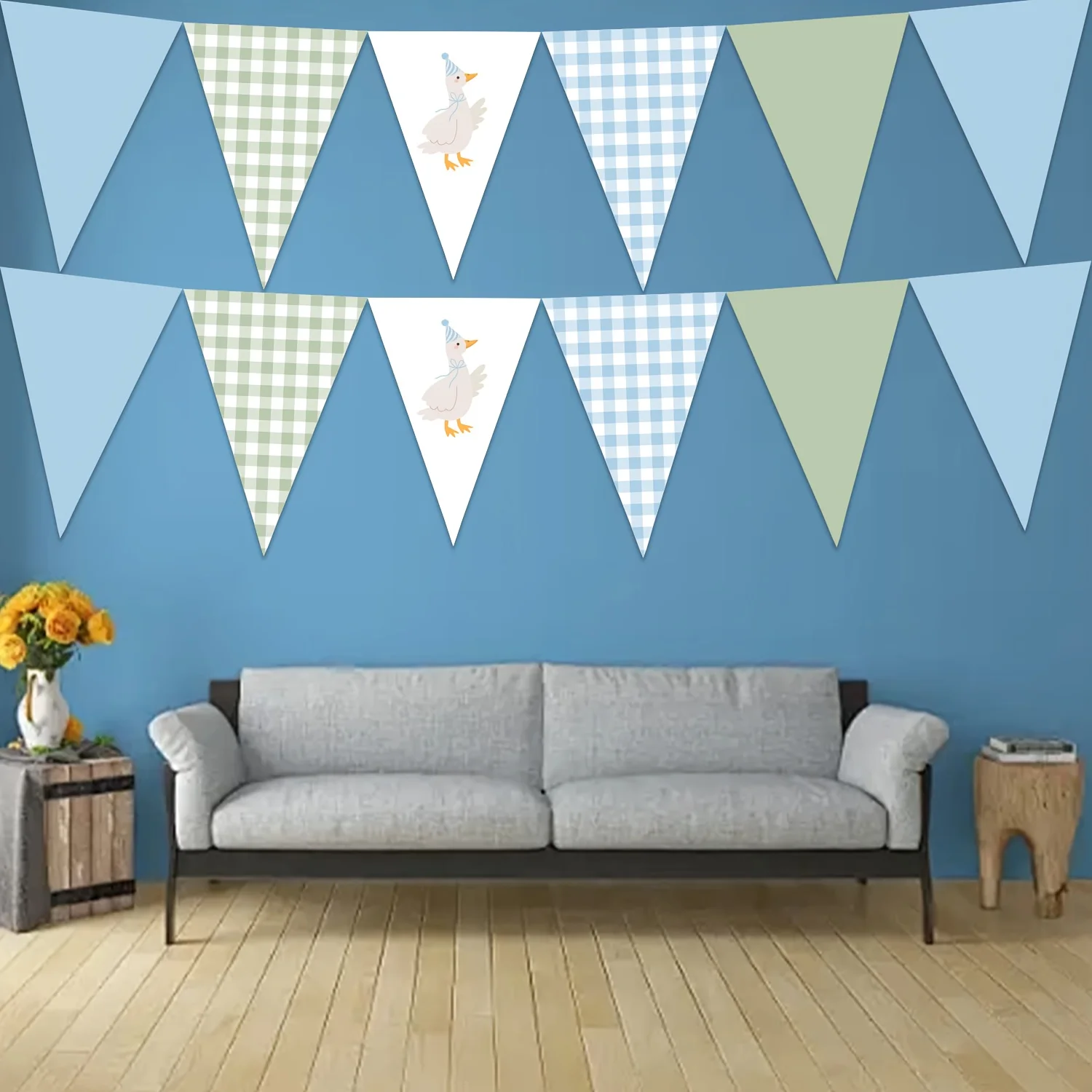 

Blue Swan Party Decoration Set with Banner for Birthday Party, Baby Shower Supplies, Event Decor, Eco-friendly Banner，Ballerina