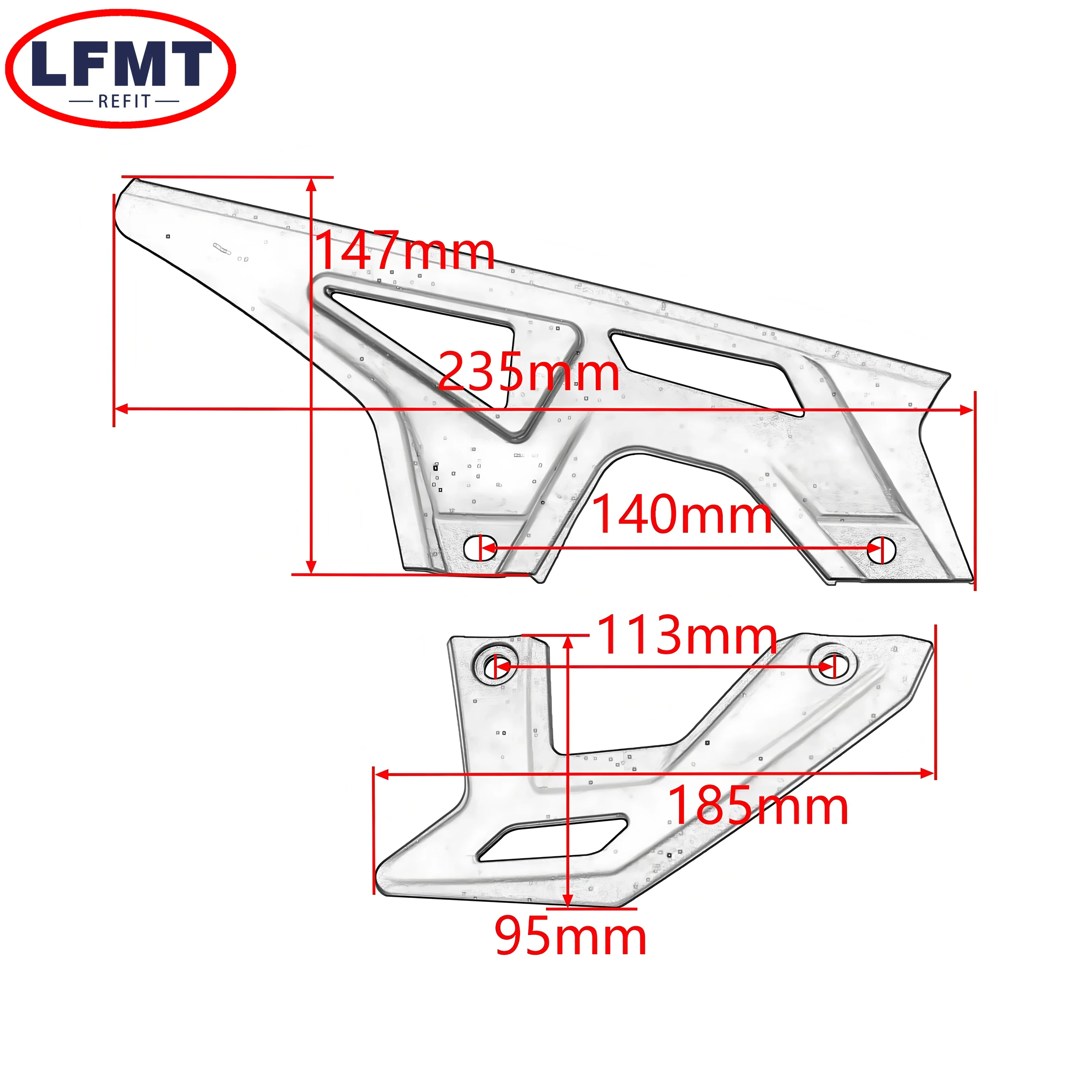 Upper Lower Sprocket Chain Cover Guard Protective Devices For SURRON Ultra Bee Electric Off‑Road Dirt Bike Motocross Accessories