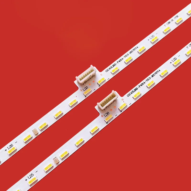 LED شريط إضاءة خلفي ل TC L L43P6US 43T2F 43A860U Y43A690 GIC43LB21_F4014_V0.3 ZM-JN-4C-LB4350-ZM02L Tosh iba 43U58CMC 43U5800C