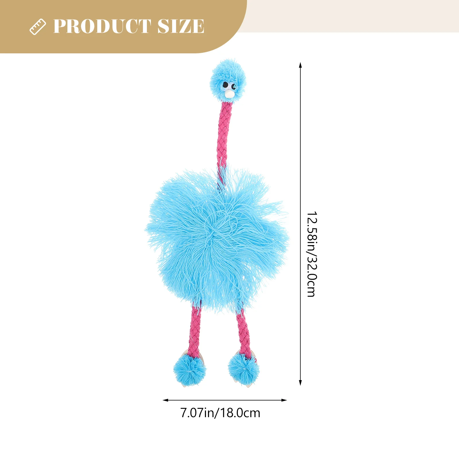 Ostrich Puppet Funny Figure Craft Ostriches Animals Marionette Marionettes Wooden Plush Child Children’s