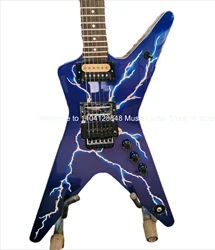 Blue Dean Dimebag Guitar Dean Wah. burn Lightning Inlay Electric Guitar free ship