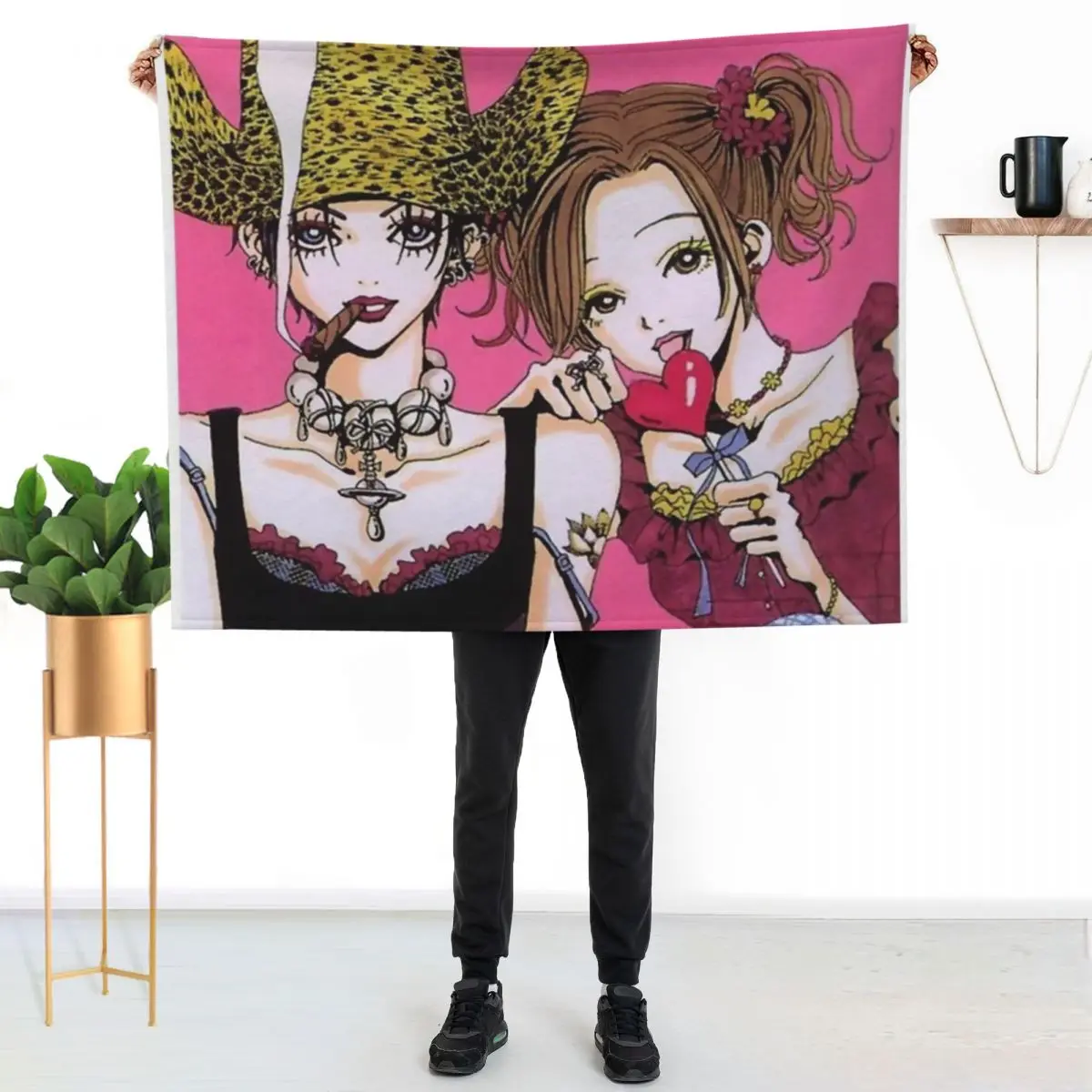 NANA anime poster Throw Blanket Warm Napping Blanket for Office Couch Bed