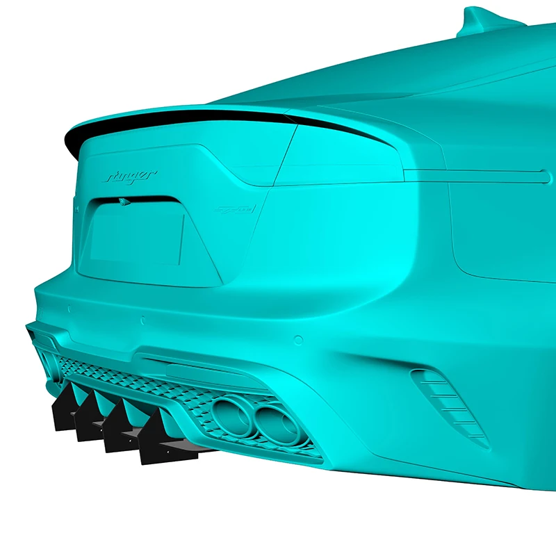 

Использование для Kia Stinger GT Line 2022-2025 года, задний диффузор, бампер, спойлер, сплиттер, комплект для тела, аксессуары