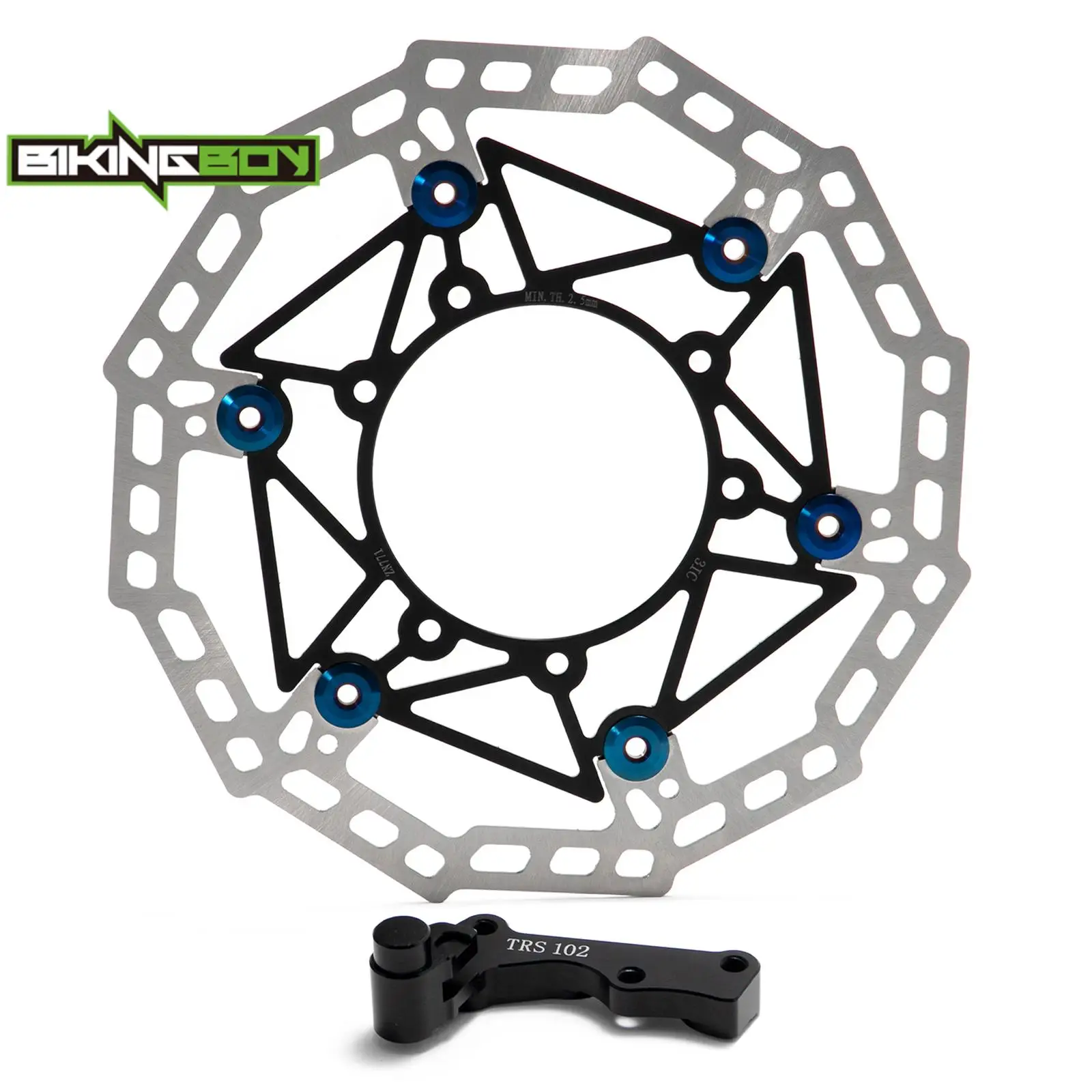 BIKINGBOY For Sur-ron Surron Ultra Bee Oversize 270mm Front Brake Disc Disk Rotor + Bracket Adaptor Floating Electric Dirt Bike