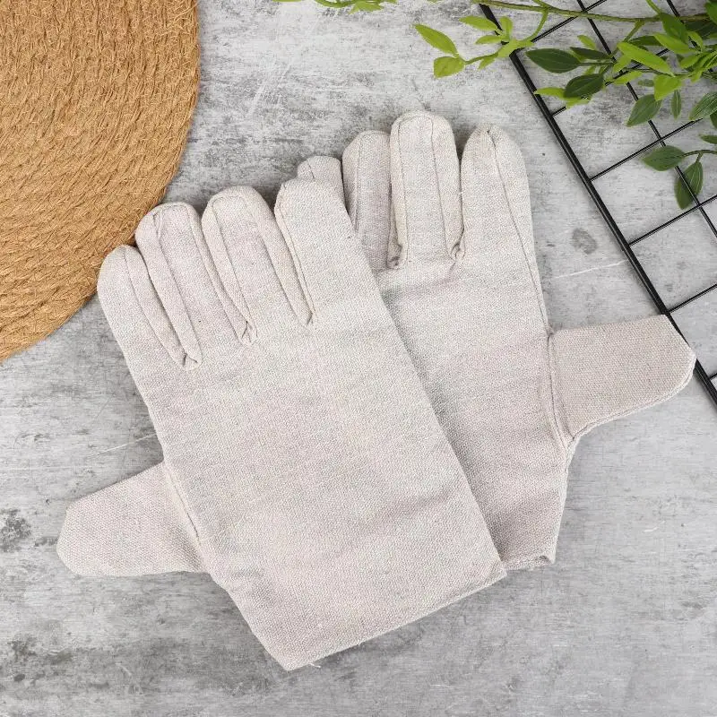 Canvas Gloves Wear-resistant Welder Maintenance Canvas Gloves Double Thickened Protective Labor Protection GlovesCanvas Gloves