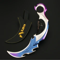 22cm Valorant Weapon Reaver Karambit Knife Game Peripherals Uncut Melee Samurai Sword Metal Weapon Model Collections Gifts Toys