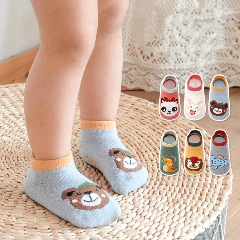 Children Baby Girls Boys School Cotton Ankle Socks Home Trampoline Short Socks Kids Toddler Cute Floor Sport Non-slip Socks