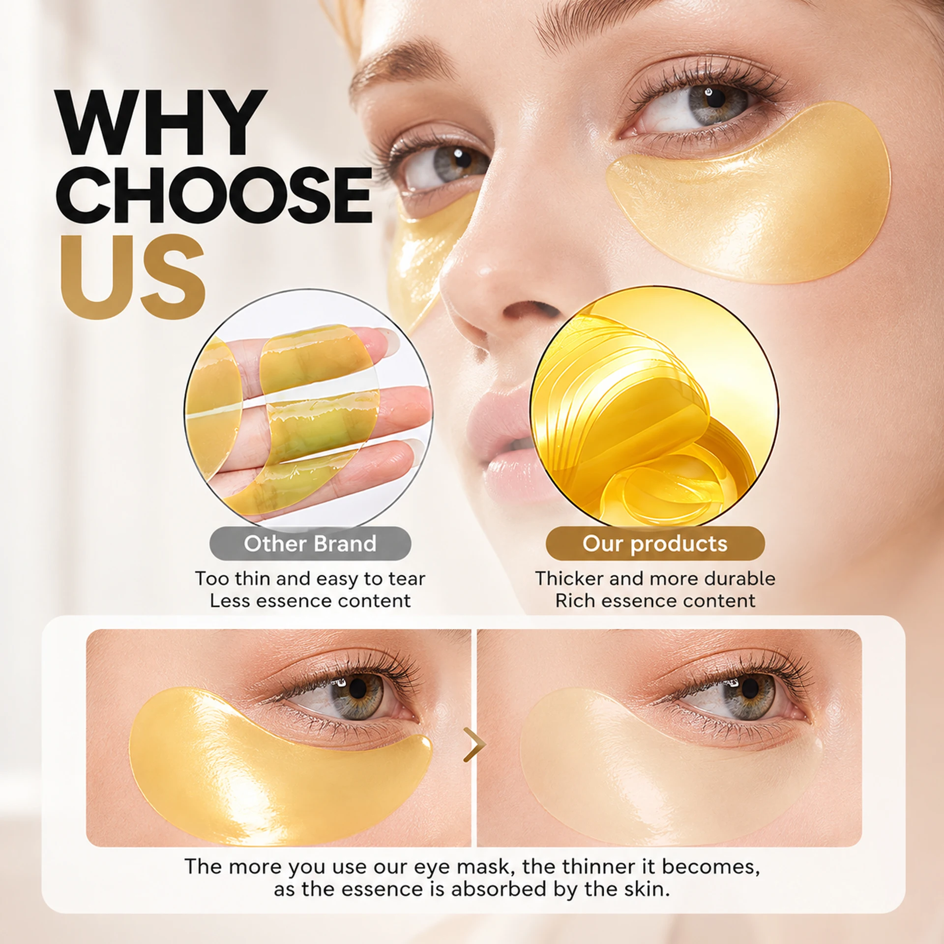 Collagen Retinol Eye Mask for  - Collagen Under Eye Patches recension och pris