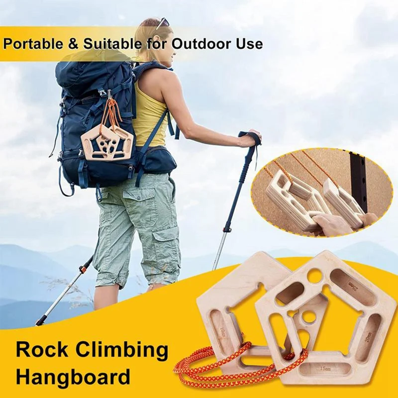 Rock Climbing Finger Strengthener Board Trainer Forearm Strengthener Practice Climbing Tool