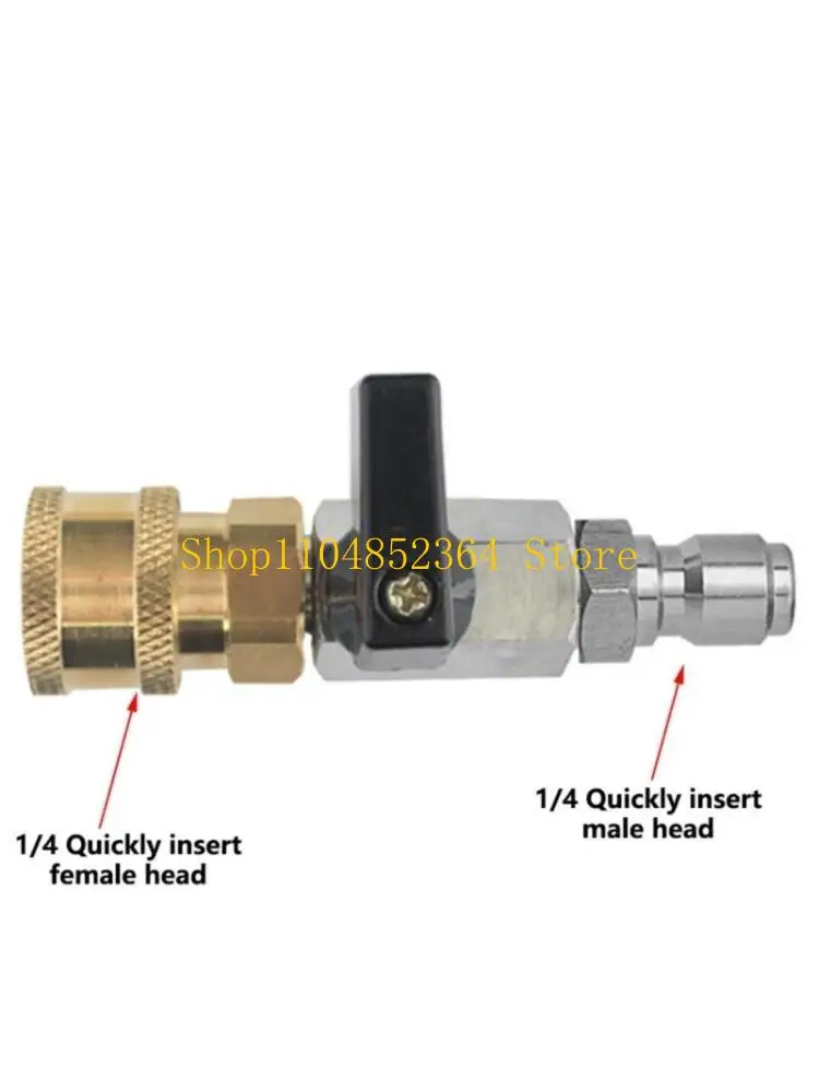 

652F Sturdy Stainless Steel Brass Air Valves With Quick Coupling 1/4 Inch Designs