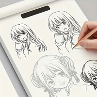 Anime Character Line Art Drawing Book for Beginners - 48 Pages of Simple Hand-Drawn Outlines for Tracing & Practice Painting