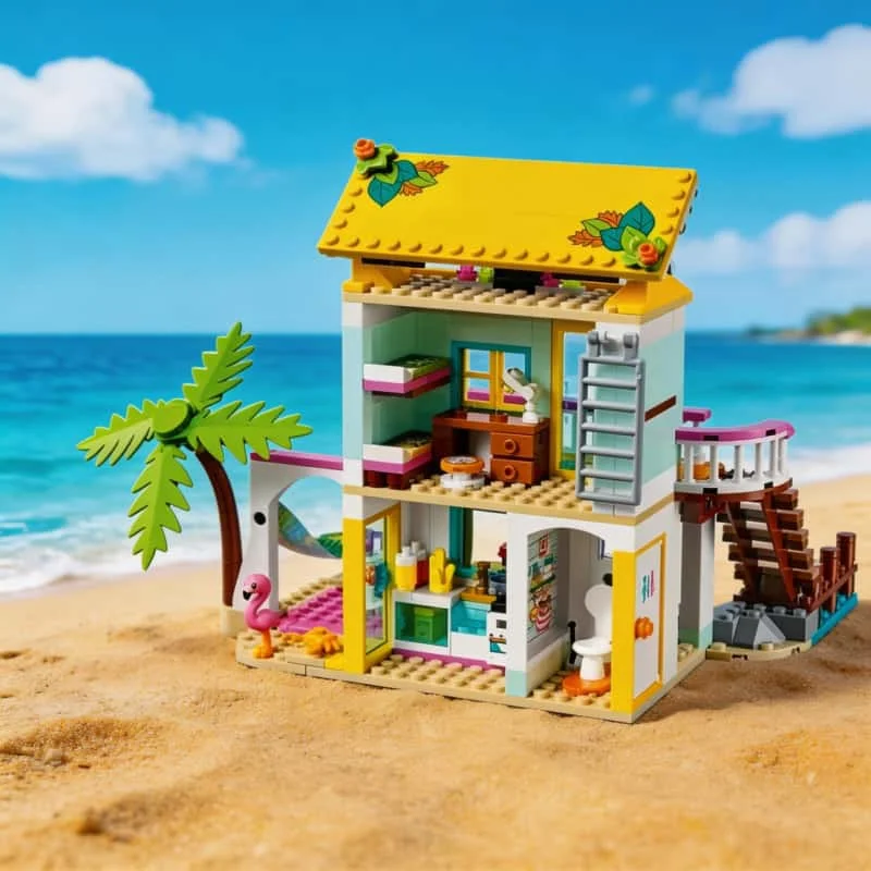 

2026 New Friends Seaside Church creative building block model toy DIY, adult Christmas birthday gift