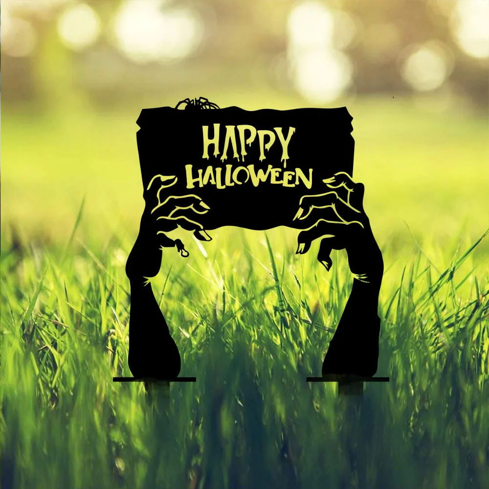 

Make Your Yard Haunted with Halloween's Black Hand Ghost Sign