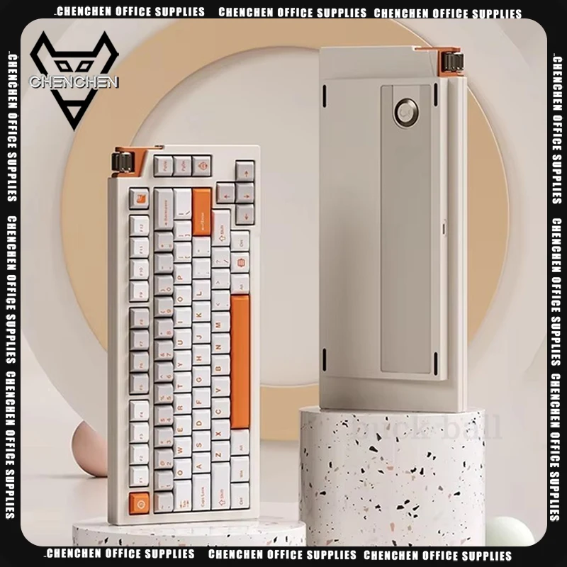 Luminkey 75v2 Mechanical Keyboard 3 Mode Aluminum Alloy Pbt Wireless Gaming Keyboard Hot Swap Custom Office Gamer Keyboard Gifts