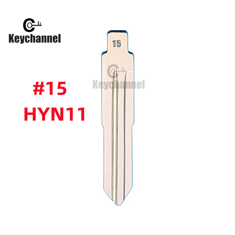 Keychannel 10PCS Replacement Flip Key #07 #15#62 KD Key Blade LISHI MIT11 HYN11 For Mitsubishi Lancer Galant Outlander Key Blank