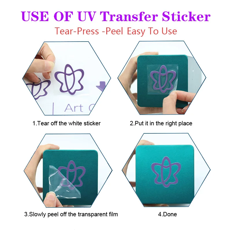 Custom Transfer Sticker UV DTF Logo Selfadhesive Waterproof Brand Sticker DIY Easy To Use DTF Transfer Printing