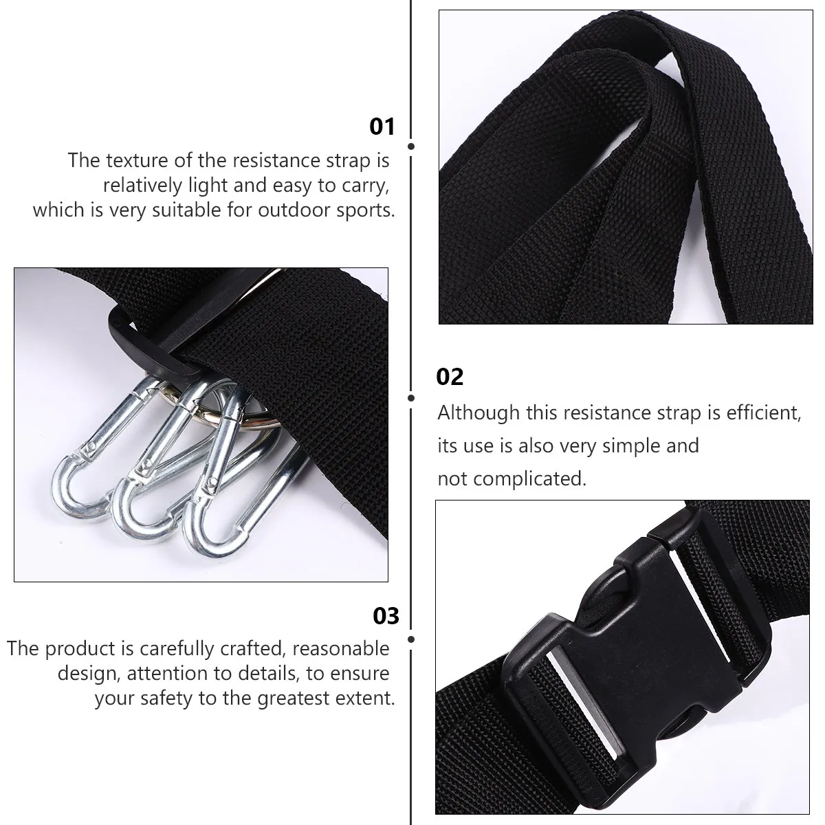 Resistance Sled Pull Belt Heavy Duty Fitness Harness for Strength Endurance Speed and Outdoor Training