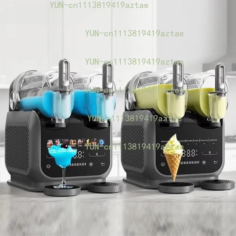 Dual Tank Automatic Slush Ice Cream Frozen Drink Maker OEM ODM China Factory Direct Supply