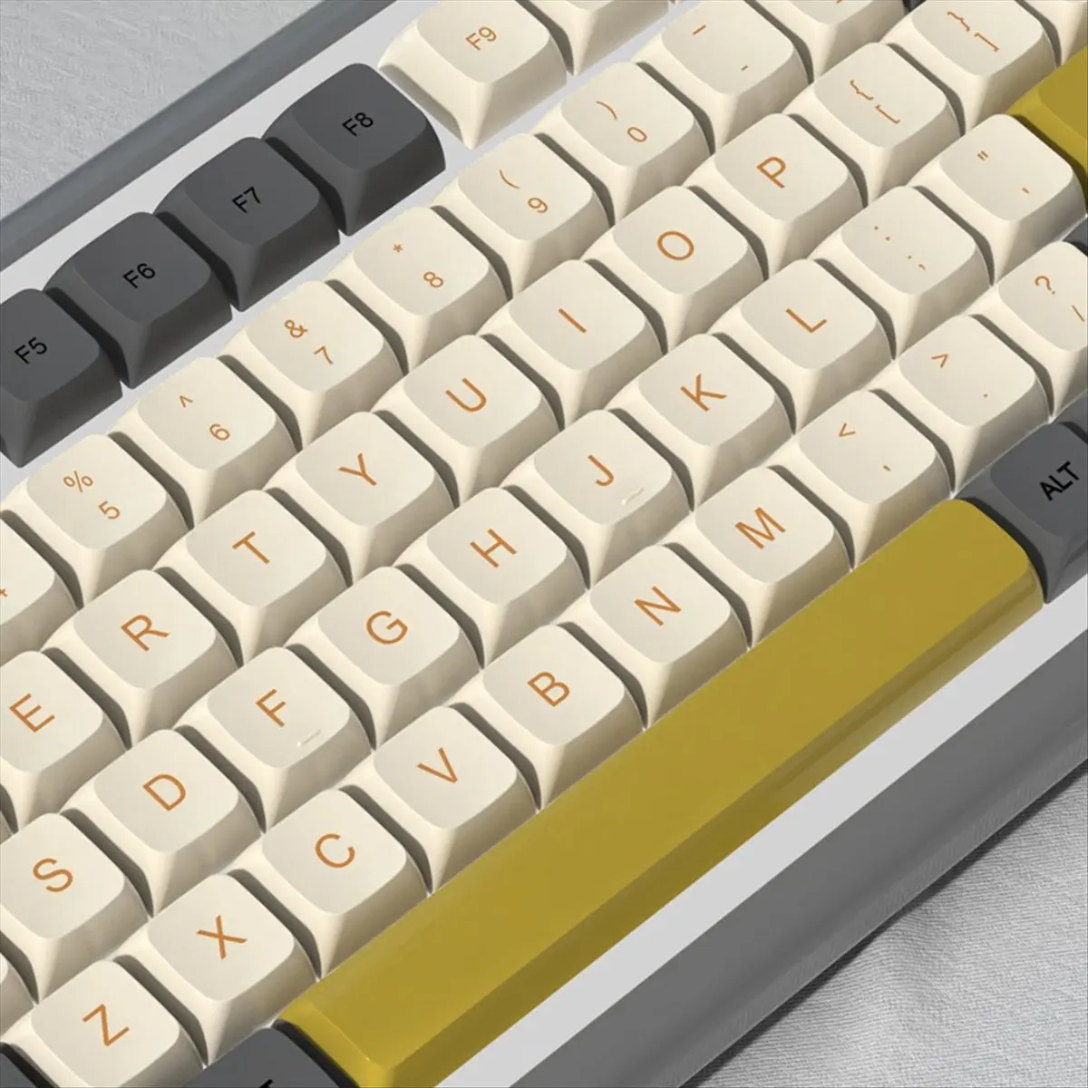 DT75BG XDA PBT Colorblock Keycaps 138 Keys PBT Material Sublimation Suitable for Keyboard 68/75/84/96/980/104 Russian