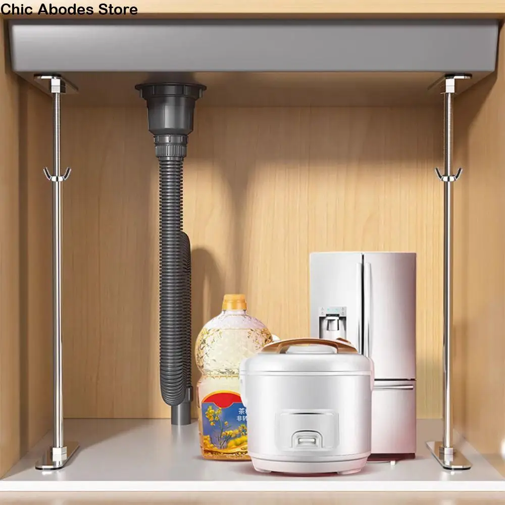 

Stainless Steel Undermount Sink Brackets Adjustable Telescopic Undermount Sink Support Sink Repair Kit Bottom Installation